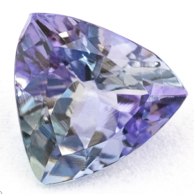 Bicolor Tansanit mit 0.73 Ct, unbehandelt