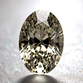 Gelber Tansanit mit 0.77 Ct