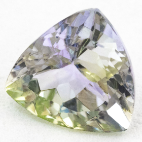Bicolor Tansanit mit 0.79 Ct, unbehandelt