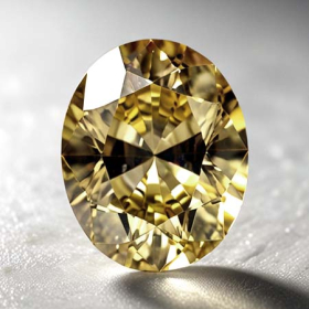 Gelber Tansanit mit 0.81 Ct