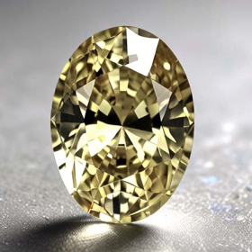 Gelber Tansanit mit 0.83 Ct