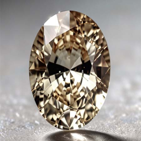 Gelber Tansanit mit 0.46 Ct