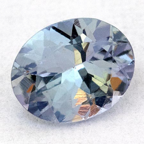 Bicolor Tansanit mit 0.34 Ct, unbehandelt