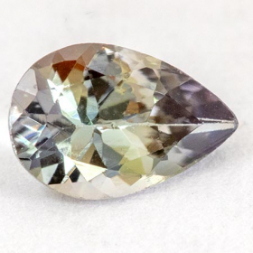 Bicolor Tansanit mit 0.36 Ct, unbehandelt