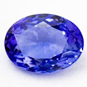 Augenreiner Tansanit mit 2.58 Ct, AA Grade, sehr leicht beschädigt