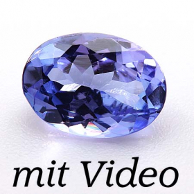 Augenreiner Tansanit mit 0.83 Ct, AA Grade