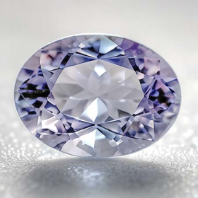 Pastell pinkvioletter Tansanit mit 1.16 Ct