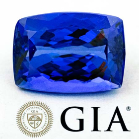 Tansanit mit 4.45 Ct, AAA Grade, GIA zertifiziert