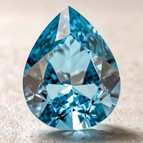 Topas in Sky Blue 8 x 6 mm, ca. 1.4 Ct