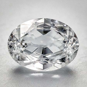 Weisser Topas mit 14x10 mm