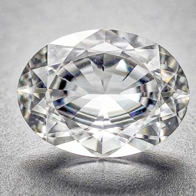 Weisser Topas mit 16x12 mm