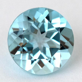 Topas in Sky Blue 2 mm, ca. 0.04 Ct