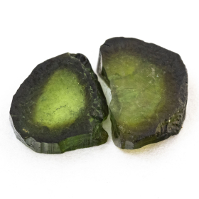2 Polierte Multicolor Turmalinscheiben mit 2.81 Ct
