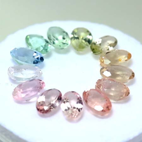 Turmalin Farbreihe mit ca. 3.50 Ct