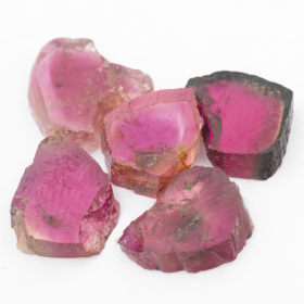 5 Polierte Multicolor Turmalinscheiben mit 3.97 Ct