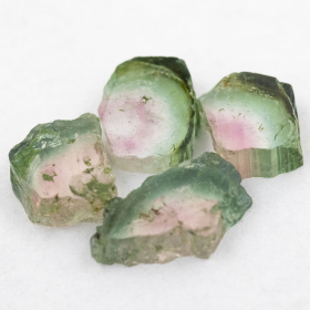 4 Polierte Multicolor Turmalinscheiben mit 4.42 Ct