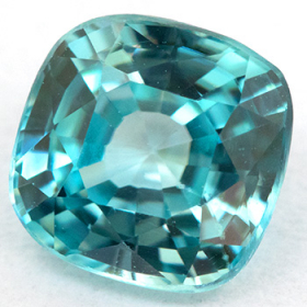 Blaugrüner Zirkon mit 1.10 Ct