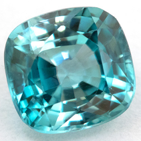 Blaugrüner Zirkon mit 1.12 Ct