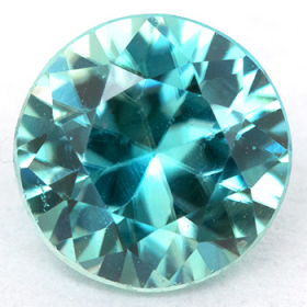 Blaugrüner Zirkon mit 1.17 Ct