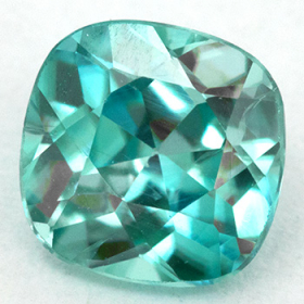 Blaugrüner Zirkon mit 1.18 Ct