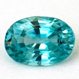 Blaugrüner Zirkon mit 1.03 Ct