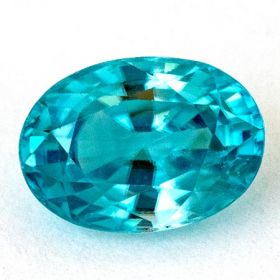 Blaugrüner Zirkon mit 1.18 Ct