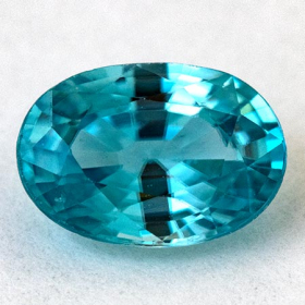 Blaugrüner Zirkon mit 1.03 Ct