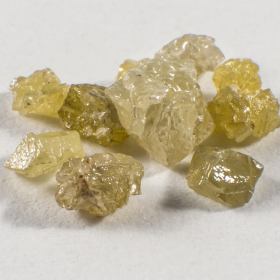 9 Stück Gelbe Rohdiamanten mit 0.80 Ct