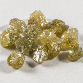 13 Stück Gelbe Rohdiamanten mit 1.14 Ct