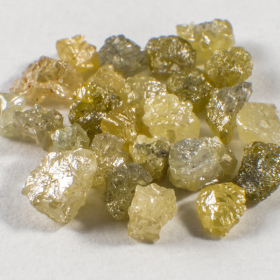 25 Stück Gelbe Rohdiamanten mit 1.71 Ct