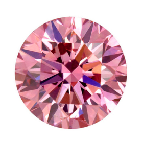 Pink Zirkonia 7 mm im Brillantschliff