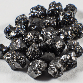21 Stück Schwarze Rohdiamanten mit 2.17 Ct