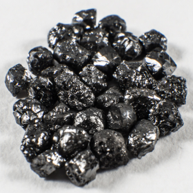30 Stück Schwarze Rohdiamanten mit 3.09 Ct